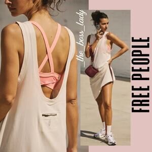 Free People hot shot tunic tank dress one piece cover-up cotton Small